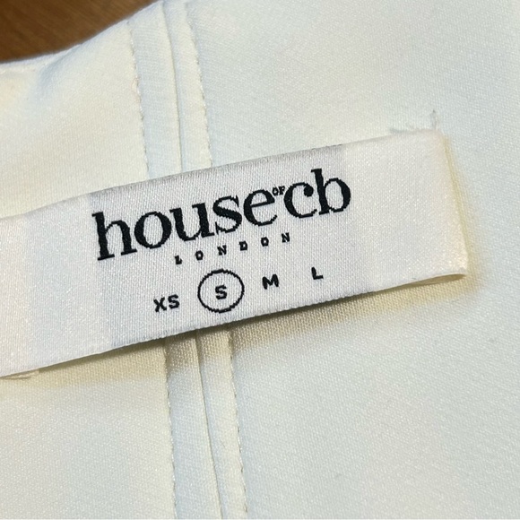 House of CB Bea Crop Draped Corset Top Small - Picture 4 of 12